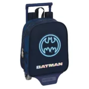 Mochila Escolar com Rodas Batman Legendary Azul Marinho 22 x 27 x 10 cm Jogos | Disfarces - nacloset