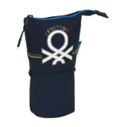 Estojo Cálice Benetton Sixties Azul Marinho (8 x 19 x 6 cm) Estojos - nacloset