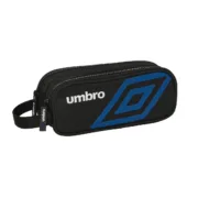 Estojo Duplo Umbro Flash Preto 21 x 8 x 6 cm Estojo 2 Divisórias - nacloset