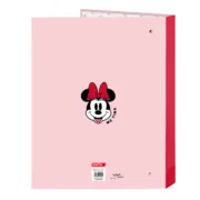 Pasta com argolas Minnie Mouse Me time Cor de Rosa A4 (26.5 x 33 x 4 cm) Jogos | Disfarces - nacloset 2