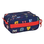 Estojo Triplo Mickey Mouse Clubhouse Only one Azul Marinho 21,5 x 10 x 8 cm Estojo 3 Compartimentos - nacloset 2