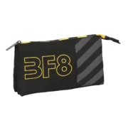 Estojo Triplo BlackFit8 Zone Preto 22 x 12 x 3 cm Estojo 3 Compartimentos - nacloset