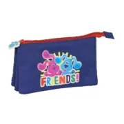 Estojo Triplo Blue’s Clues Azul Marinho (22 x 12 x 3 cm) Estojo 3 Compartimentos - nacloset