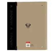 Pasta com argolas Minnie Mouse Bege (27 x 32 x 3.5 cm) Jogos | Disfarces - nacloset 2