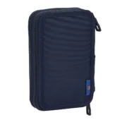 Estojo Escolar com Acessórios F.C. Barcelona Azul Marinho 12.5 x 19.5 x 4 cm (28 Peças) Estojos - nacloset 2