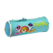 Bolsa Escolar Baby Shark Surfing Azul Branco 20 x 7 x 7 cm Estojos - nacloset