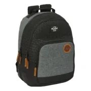 Mochila Escolar BlackFit8 Old school Preto Cinzento 32 x 42 x 15 cm Jogos | Disfarces - nacloset