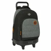 Mochila Escolar com Rodas BlackFit8 Old school Preto Cinzento 33 x 45 x 22 cm Jogos | Disfarces - nacloset