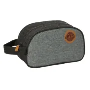 Nécessaire de Viagem BlackFit8 Old school Preto Cinzento Reciclável 26 x 15 x 12 cm Desporto | Lazer - nacloset