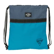 Saco Mochila com Cordas BlackFit8 California Azul Preto 35 x 40 x 1 cm Jogos | Disfarces - nacloset