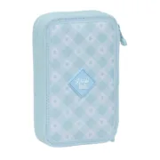 Estojo Duplo Glow Lab Cisnes Azul 12.5 x 19.5 x 4 cm (28 Peças) Estojo 2 Divisórias - nacloset 2