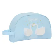 Nécessaire Escolar Glow Lab Cisnes Azul Claro 28 x 18 x 10 cm Desporto | Lazer - nacloset