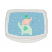 Caixa Sanduíche Safta Elefantes Menta Poliuretano 17 x 6 x 14 cm Cozinha | Gourmet - nacloset 2