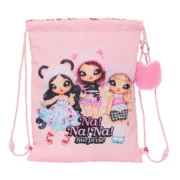 Saco Mochila com Cordas Na!Na!Na! Surprise Fabulous Cor de Rosa 26 x 34 x 1 cm Jogos | Disfarces - nacloset