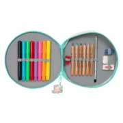 Estojo Escolar com Acessórios Peppa Pig Pretty flowers Amarelo Menta 18 Peças Estojos - nacloset 2