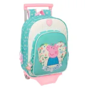 Mochila Escolar com Rodas Peppa Pig Pretty flowers Amarelo Menta 26 x 11 x 67 cm 26 x 34 x 11 cm Jogos | Disfarces - nacloset