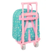 Mochila Escolar com Rodas Peppa Pig Pretty flowers Amarelo Menta 22 x 27 x 10 cm Jogos | Disfarces - nacloset 2