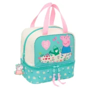 Lancheira Peppa Pig Pretty flowers Amarelo Menta 20 x 20 x 15 cm Cozinha | Gourmet - nacloset