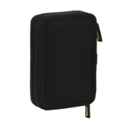 Estojo Duplo Real Betis Balompié Preto Lima 12.5 x 19.5 x 4 cm (28 Peças) Estojo 2 Divisórias - nacloset 2