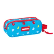 Estojo Duplo Mickey Mouse Clubhouse Fantastic Azul Vermelho 21 x 8 x 6 cm Estojo 2 Divisórias - nacloset 2