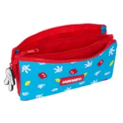 Estojo Duplo Mickey Mouse Clubhouse Fantastic Azul Vermelho 22 x 12 x 3 cm Estojo 2 Divisórias - nacloset 2