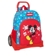 Mochila Escolar com Rodas Mickey Mouse Clubhouse Fantastic Azul Vermelho 33 x 42 x 14 cm Jogos | Disfarces - nacloset