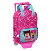 Mochila Escolar com Rodas Pinypon Azul Cor de Rosa 20 x 28 x 8 cm Jogos | Disfarces - nacloset