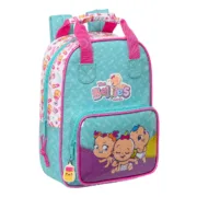 Mochila Escolar The Bellies 20 x 28 x 8 cm Roxo Turquesa Branco Jogos | Disfarces - nacloset