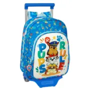 Mochila Escolar com Rodas The Paw Patrol Pups rule Azul 26 x 34 x 11 cm Jogos | Disfarces - nacloset