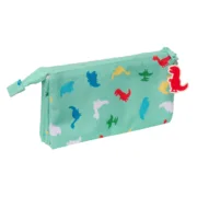 Estojo Duplo Peppa Pig George Menta 22 x 12 x 3 cm Estojo 2 Divisórias - nacloset 2