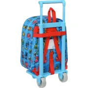 Mochila Escolar com Rodas PJ Masks Azul 22 x 27 x 10 cm Jogos | Disfarces - nacloset 2