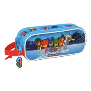 Estojo Duplo PJ Masks Azul 21 x 8 x 6 cm Estojo 2 Divisórias - nacloset
