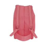 Estojo Duplo Safta Marsala Grená 21 x 8 x 6 cm Estojo 2 Divisórias - nacloset 2