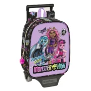 Mochila Escolar com Rodas Monster High Creep Preto 22 x 27 x 10 cm Jogos | Disfarces - nacloset