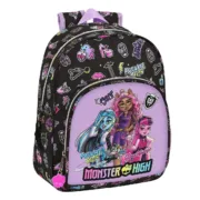 Mochila Escolar Monster High Creep Preto 28 x 34 x 10 cm Jogos | Disfarces - nacloset