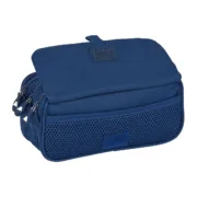 Estojo Triplo Kappa 21,5 x 10 x 8 cm Azul Marinho Estojo 3 Compartimentos - nacloset 2