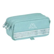Estojo Triplo Kappa 21,5 x 10 x 8 cm Azul Estojo 3 Compartimentos - nacloset