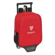 Mochila Escolar com Rodas Sevilla Fútbol Club Preto Vermelho 22 x 27 x 10 cm Jogos | Disfarces - nacloset