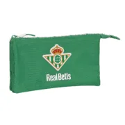 Estojo Duplo Real Betis Balompié Verde 22 x 12 x 3 cm Estojo 2 Divisórias - nacloset
