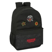 Mochila Escolar Stranger Things Preto 30 x 46 x 14 cm Jogos | Disfarces - nacloset