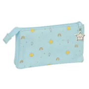 Estojo Triplo Mickey Mouse Clubhouse Baby Azul Claro 22 x 12 x 3 cm Estojo 3 Compartimentos - nacloset 2