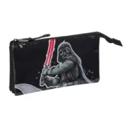 Estojo Duplo Star Wars The fighter Preto 22 x 12 x 3 cm Estojo 2 Divisórias - nacloset