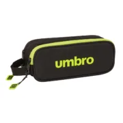 Estojo Duplo Umbro Lima Preto 21 x 8 x 6 cm Estojo 2 Divisórias - nacloset 2
