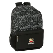 Mochila Escolar Paul Frank Join the fun Preto 30 x 46 x 14 cm Jogos | Disfarces - nacloset