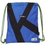 Saco Mochila com Cordas Kelme Royal Azul Preto 35 x 40 x 1 cm Jogos | Disfarces - nacloset