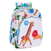 Mochila Escolar Algo de Jaime Branco 26 x 34 x 11 cm Jogos | Disfarces - nacloset