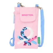 Porta-moedas Benetton Pink Bolsa para telemóvel Cor de Rosa Acessórios de Moda - nacloset