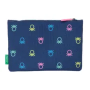 Bolsa Escolar Benetton Cool Azul Marinho 23 x 16 x 3 cm Estojos - nacloset 2