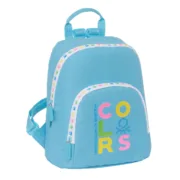 Mochila Benetton Spring Mini Celeste 25 x 30 x 13 cm Jogos | Disfarces - nacloset