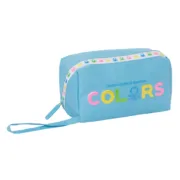 Bolsa Escolar Benetton Spring Azul celeste 22 x 10 x 10 cm Estojos - nacloset